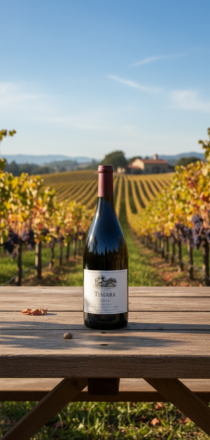 Vineyard rows in high-contrast light